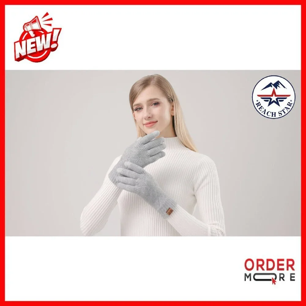 Women's Touchscreen Winter Gloves Thermal Lined One Size Fits Most